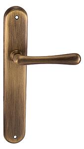 Dverové kovanie MP Elegant (OGS), kľučka-kľučka, WC kľúč, MP OGS (bronz česaný mat), 90 mm