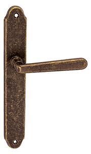 Dverové kovanie MP Alt Wien (OBA), kľučka-kľučka, Otvor na cylindrickú vložku PZ, MP OBA (antik bronz), 90 mm