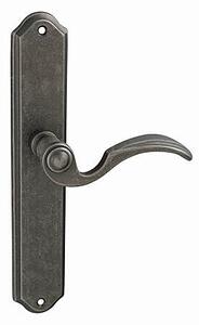 Dverové kovanie MP NI - RAMA (OGA - Antik šedá), kľučka-kľučka, Otvor pre obyčajný kľúč BB, MP OGA (antik šedá), 72 mm