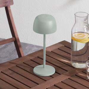 Nabíjateľná stolová lampa Lindby LED Arietty, šalviovo zelená