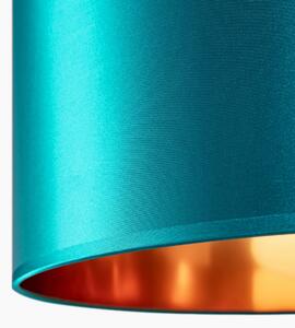 Toolight, závesná lampa 40cm 1xE27 APP954-1CP, modrá-zlatá, OSW-06680
