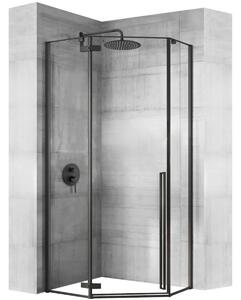 Sprchový kút Rea DIAMOND 90x90 cm čierny mat