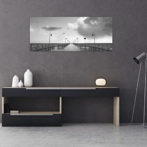 Obraz - Promenáda pri pobreží (120x50 cm)