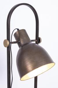MUZZA Stojacia lampa s poličkou odo čierna