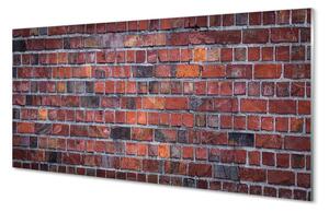 Obraz na skle Tehlové múry wall 100x50 cm 2 Prívesky