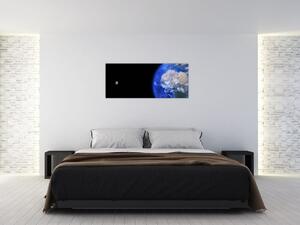 Obraz Mesiaca a Zeme (120x50 cm)