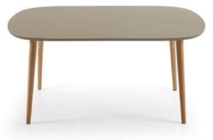 MUZZA Jedálenský stôl quio 160 (260) x 100 cm hnedý