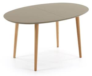 MUZZA Jedálenský stôl quio 140 (220) x 90 cm hnedý