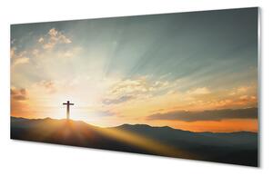 Sklenený obraz Cross sun top 100x50 cm 2 Prívesky