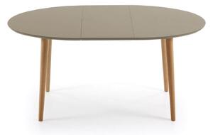 MUZZA Jedálenský stôl quio 120 (200) x 90 cm hnedý