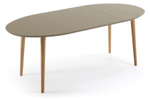 MUZZA Jedálenský stôl quio 120 (200) x 90 cm hnedý