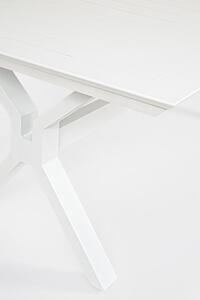 MUZZA Záhradný rozkladací stôl nekyo 200 (300) x 110 cm biely