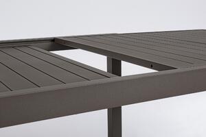 MUZZA Záhradný rozkladací stôl galioso 200 (300) x 100 cm hnedý