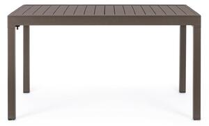 MUZZA Záhradný rozkladací stôl galioso 135 (270) x 90 cm hnedý