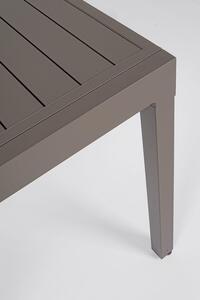 MUZZA Záhradný rozkladací stôl galioso 135 (270) x 90 cm hnedý