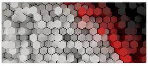 Obraz - 3D hexagóny (120x50 cm)