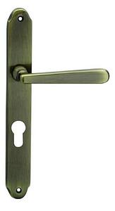 Dverové kovanie COBRA ALT WIEN (OFS), kľučka-kľučka, Otvor pre obyčajný kľúč BB, COBRA OFS (bronz česaný), 72 mm