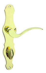 Dverové kovanie COBRA MÜNSTER (OLV), kľučka-kľučka, Otvor pre obyčajný kľúč BB, COBRA OLV (mosadz leštená, lesklá), 72 mm