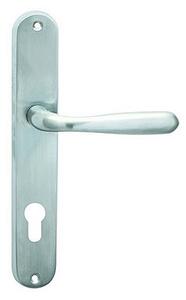 Dverové kovanie COBRA ORION (OCS), kľučka-kľučka, Otvor pre obyčajný kľúč BB, COBRA OCS (chróm matný), 72 mm