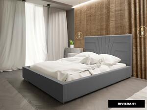 - Dizajnová čalúnená posteľ ANNA ROZMER: 120 x 200 cm, TYP ROŠTU: DREVENÝ ROŠT