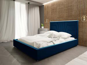 - Dizajnová čalúnená posteľ ANNA ROZMER: pre matrac 120 x 200 cm, TYP ROŠTU: DREVENÝ ROŠT