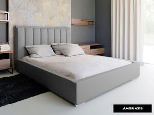 - Minimalistická čalúnená posteľ STELLA ROZMER: 120 x 200 cm, TYP ROŠTU: KOVOVÝ ROŠT