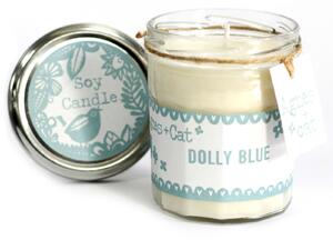 Sviečka zo sójového vosku v zaváraninovom pohári - Dolly Blue 220ml