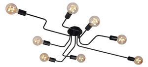 Briloner 2888-085 - Prisadený luster FARETTO 8xE27/60W/230V čierna