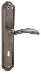 Dverné kovanie MP FO - FIRENZE (OGA - Antik šedá), kľučka-kľučka, Otvor pre obyčajný kľúč BB, MP OGA (antik šedá), 90 mm