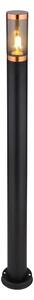 Globo 3159BC - Vonkajšia lampa BOSTON 1xE27/23W/230V IP44 110 cm čierna/meď