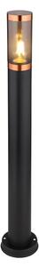 Globo 31588BC - Vonkajšia lampa BOSTON 1xE27/23W/230V IP44 80 cm čierna/meď