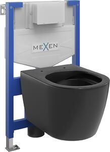 Mexen Fenix XS-F, podomietkový modul a závesné WC Carmen, čierna matná, 6803388XX85
