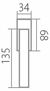 Okenné kovanie TWIN TESSERA H 1681 HR RO, 4 polohy (E), čtyřhan 35 mm, Okenní klika levá, Twin E (nerez matná)
