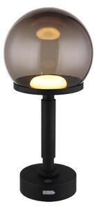 Globo 21034S - LED Nab. dot. stol. lampa HAKU LED/2,5W/5V 2700/4000/6500K čierna