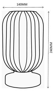 Globo 15469TS - Stolná lampa NORMY 1xE27/40W/230V šedá