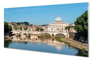 Sklenený obraz Rome River mosty 100x50 cm 2 Prívesky