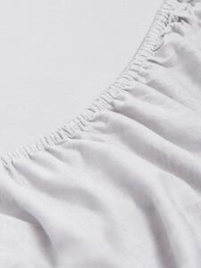Sinsay - Bavlnené jersey posteľné prestieradlo s elastickou gumou - svetlošedá