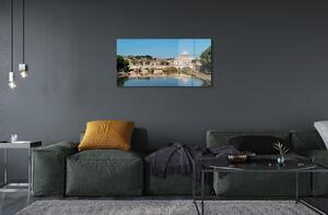 Sklenený obraz Rome River mosty 120x60 cm 2 Prívesky