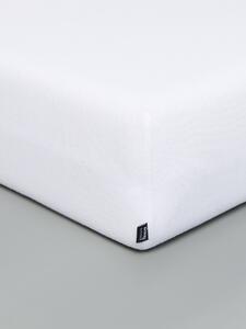 Sinsay - Bavlnené jersey posteľné prestieradlo s elastickou gumou - biela