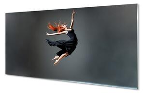 Nástenný panel  Žena v čiernych šatách 100x50 cm
