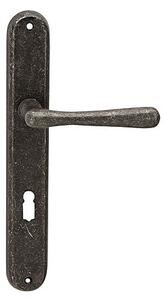 Dverové kovanie COBRA ELEGANT (R), kľučka-kľučka, Otvor na cylindrickú vložku PZ, COBRA R (rustik), 90 mm