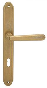 Dverové kovanie COBRA ALT WIEN (OV), kľučka-kľučka, Otvor pre obyčajný kľúč BB, COBRA OV (staromosadz), 72 mm