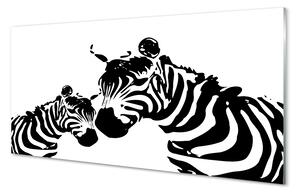 Sklenený obraz maľované zebra 140x70 cm 2 Prívesky