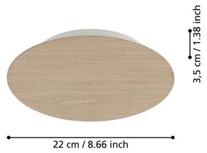 Eglo 901739 - LED Nástenné svietidlo ALAMILO LED/9,2W/230V 3000K béžová