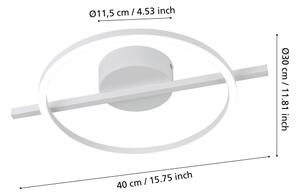 Eglo 901114 - LED Stmievateľné stropné svietidlo AMANDOLO LED/17W/230V biela + DO