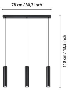 Eglo 901124 - LED RGBW Stmievateľný luster na lanku BALAMORTA-Z 3xLED/3,7W/230V