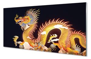 Sklenený obraz Golden Japanese Dragon 140x70 cm 2 Prívesky