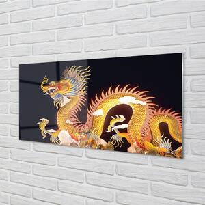 Sklenený obraz Golden Japanese Dragon 120x60 cm 2 Prívesky