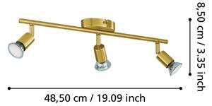 Eglo 33186 - LED Bodové svietidlo BUZZ-LED 3xGU10/2,8W/230V 3000K zlatá