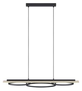 Eglo 901714-LED Stmievateľný luster BOYAL 2xLED/12,5W/230V+LED/15,5W béžová/čierna